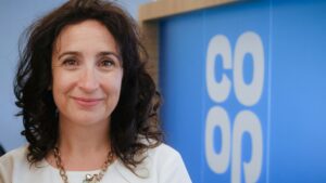 Photo of Co-op boss Jo Whitfield takes break to help teenage sons with exams