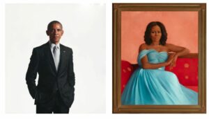 Photo of Obama presidential portrait unveiling features talk of democracy, tradition