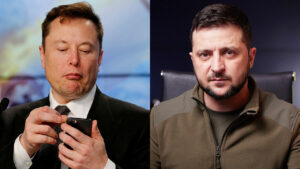 Photo of Musk and Zelenskiy in Twitter showdown over billionaire’s Ukraine peace plan