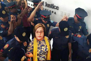 Photo of De Lima safe after being taken hostage by inmate