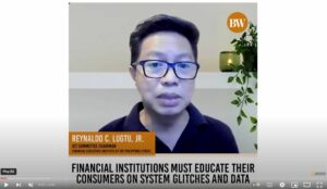 Photo of ICT expert Reynaldo C. Lugtu, Jr. talks about how financial institutions must educate consumers on glitches and breaches