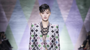 Photo of Paris Fashion Week: Armani spins harlequin patterns into ballgowns for haute couture lineup in Paris