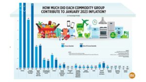 Photo of How much did each commodity group contribute to January 2023 inflation?