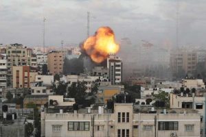 Photo of Explosions rock Gaza, Israel says it hit Hamas rocket factory