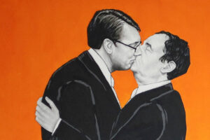 Photo of Artist gets threats over painting of Kosovo, Serbian leaders kissing
