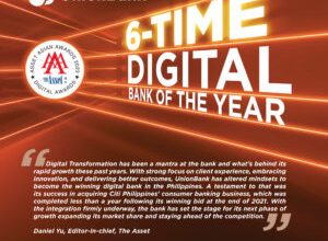 Photo of The Asset: UnionBank only local bank in Asia to win “Digital Bank of the Year” 6 years in a row!