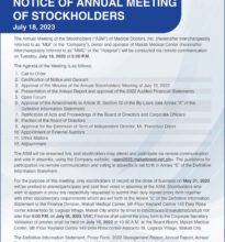 Photo of Medical Doctors, Inc. to hold 2023 Annual Meeting of Stockholders via remote communication on July 18