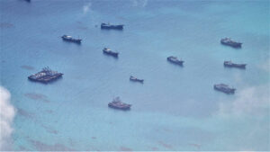 Photo of Swarm of Chinese militia ships seen off Sabina Shoal, says US think tank