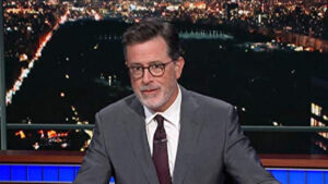 Photo of Late Show host Stephen Colbert recovering from ruptured appendix