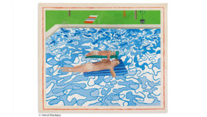 Photo of Early David Hockney pool painting California headed for auction