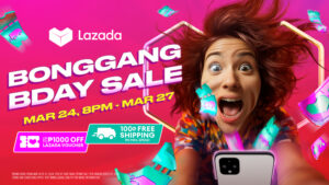 Photo of P1,000 vouchers and 100% free shipping await at Lazada’s Bonggang Birthday Sale from March 24, 8 p.m., to March 27