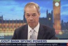 Photo of Parliament needs to oppose DWP Bank Account Snooping Charter, say Farage