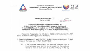 Photo of Labor department clarifies pay rules for April holidays