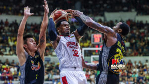 Photo of Gin Kings brace for TNT fighting stand in Game 6