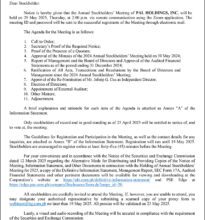 Photo of PAL Holdings, Inc. to conduct Annual Stockholders’ Meeting on May 29 via Zoom