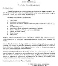 Photo of Shang Properties, Inc. to hold Annual Meeting of Stockholders on June 17